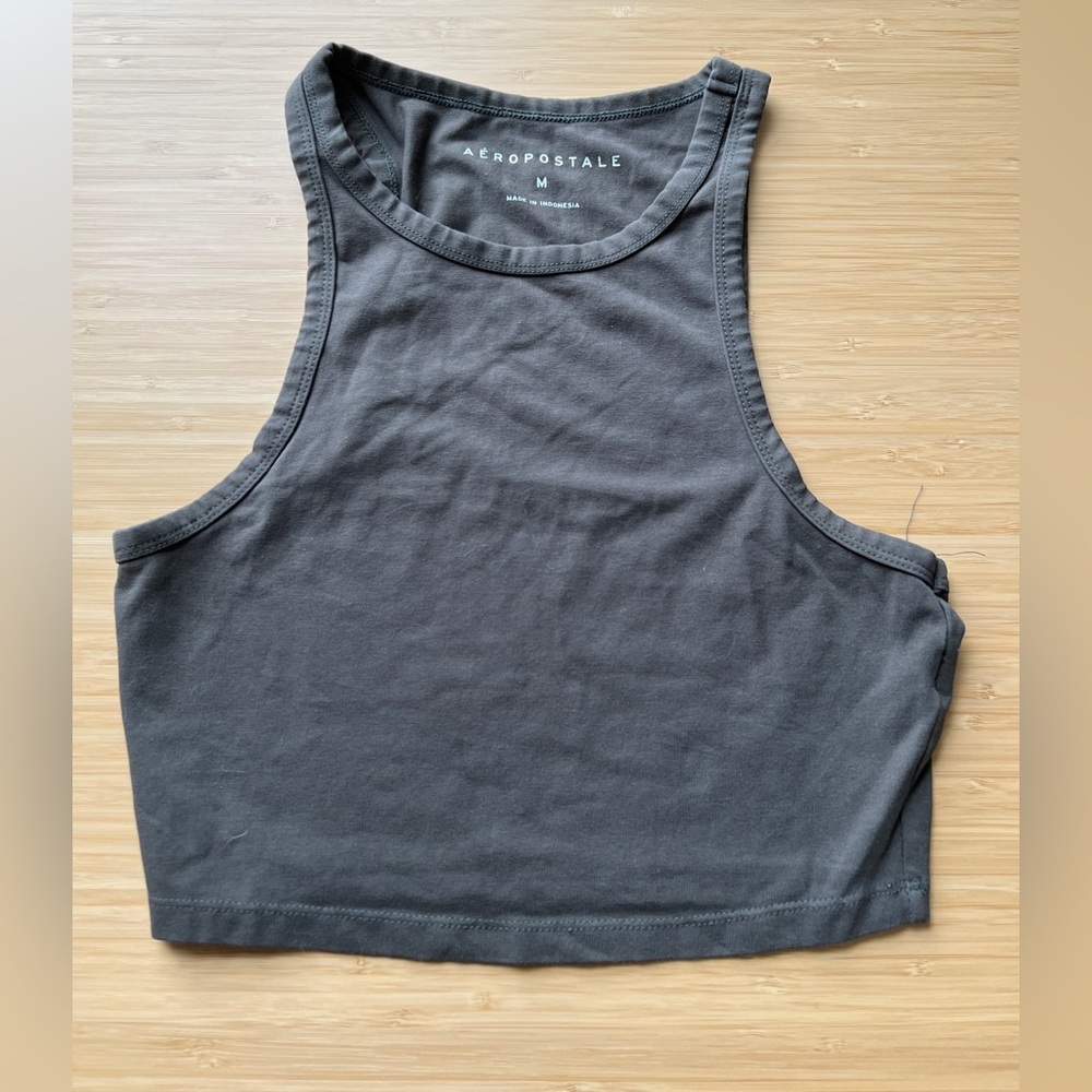 Aeropostale New Crop Top Olive Green size M